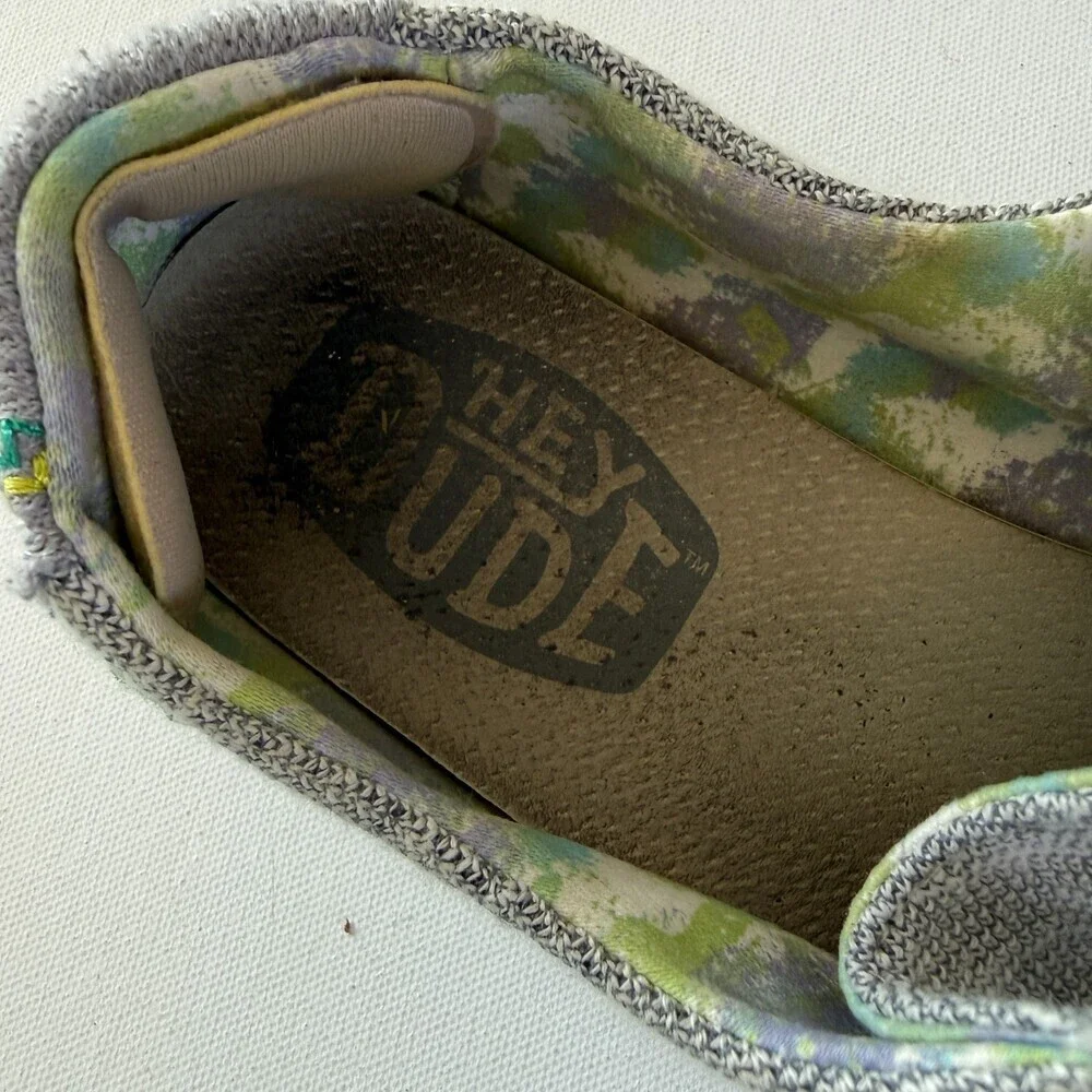 Heydude Wendy Stretch Pearl River Gray Casual Shoes, Women's Size 7, Slip-On